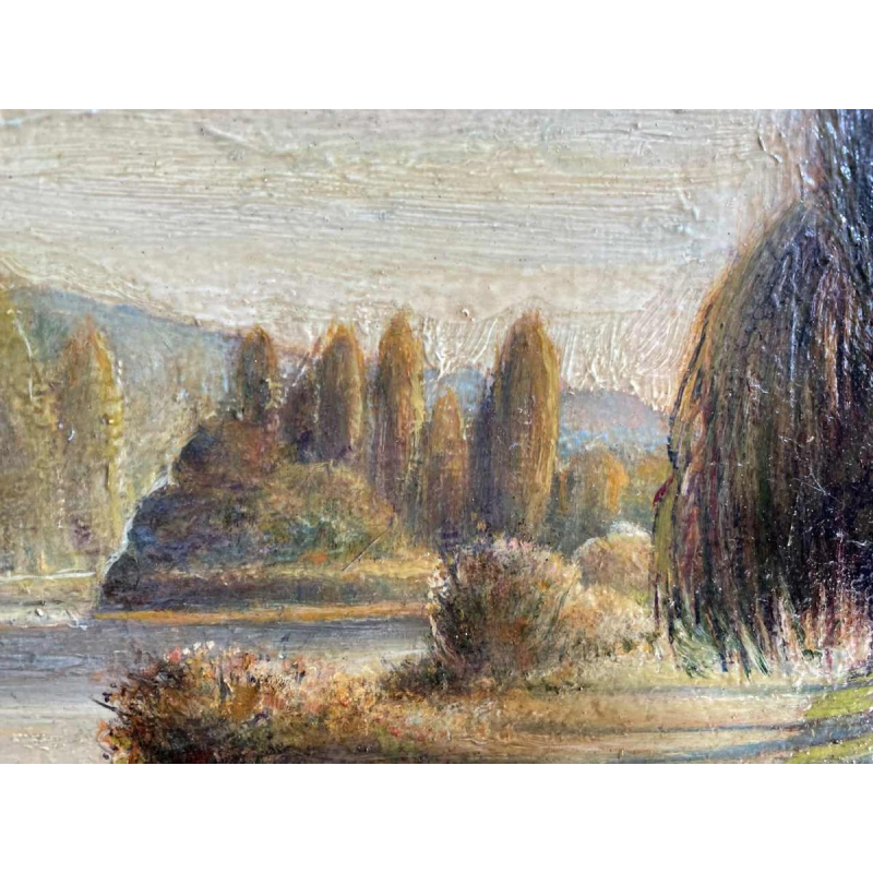 Olivier-Henri BOSERET (1924-2005) "Edge of the Meuse".