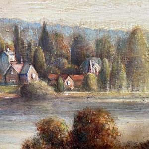 Olivier-Henri BOSERET (1924-2005) "Edge of the Meuse".