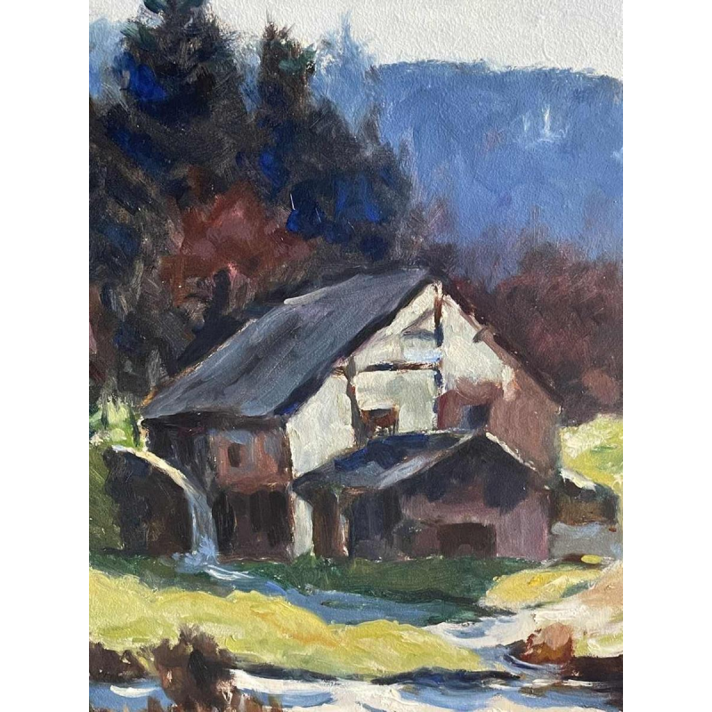 Dr Pierre DELCOURT (1914-): De watermolen van Molhan (Ardennen).