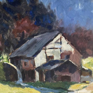 Dr Pierre DELCOURT (1914-): De watermolen van Molhan (Ardennen).