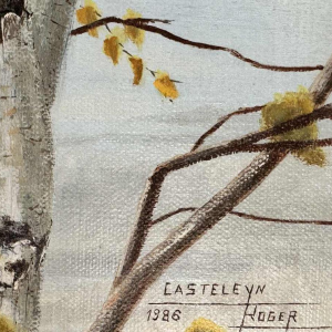 Roger CASTELEYN « Sizerin flammé sur une branche de bouleau »