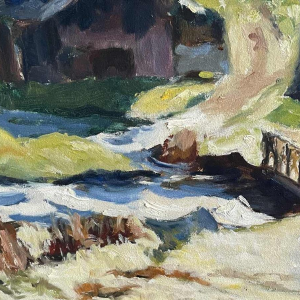 Dr Pierre DELCOURT (1914-): De watermolen van Molhan (Ardennen).