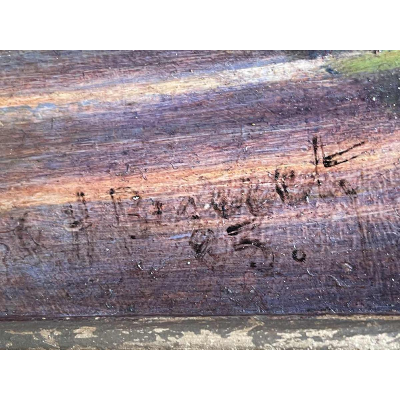 Olivier-Henri BOSERET (1924-2005) "Edge of the Meuse".