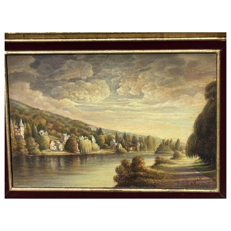 Olivier-Henri BOSERET (1924-2005) "Rand van de Maas".