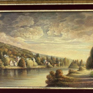 Olivier-Henri BOSERET (1924-2005) «  Bord de Meuse »