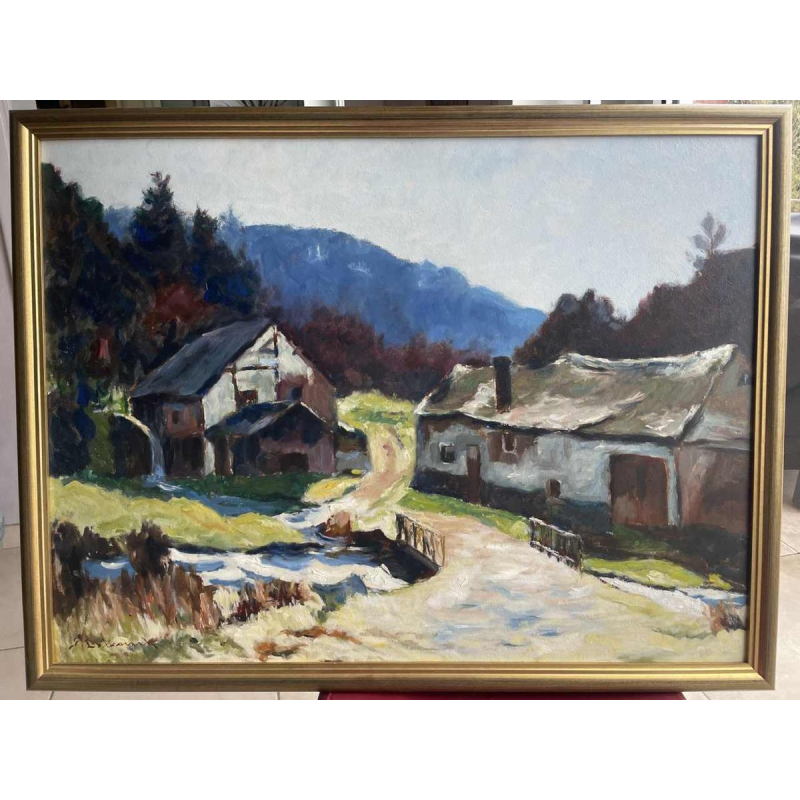 Dr Pierre DELCOURT (1914-): De watermolen van Molhan (Ardennen).