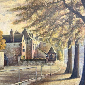 Olivier Henri BOSERET (1924-2005): "Namur - La maison rose" (Namur - The Pink House)