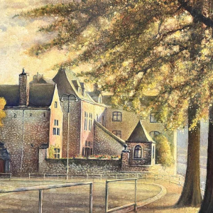 Olivier Henri BOSERET (1924-2005): "Namur - La maison rose" (Namur - The Pink House)