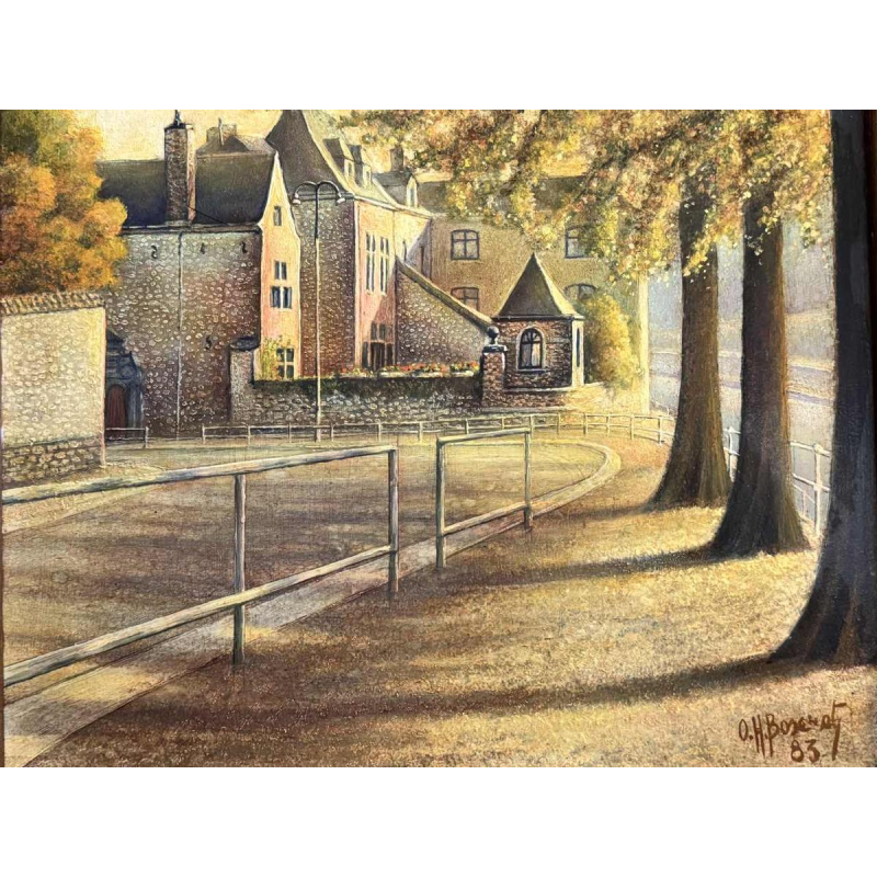 Olivier Henri BOSERET (1924-2005): « Namur - La maison rose »