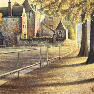 Olivier Henri BOSERET (1924-2005): « Namur - La maison rose »