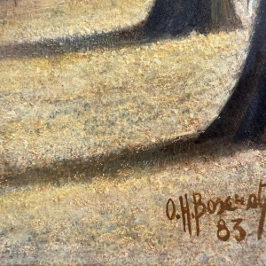 Olivier Henri BOSERET (1924-2005): « Namur - La maison rose »