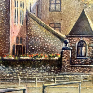 Olivier Henri BOSERET (1924-2005): "Namur - La maison rose" (Namen - Het roze huis)