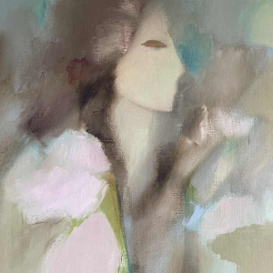 Ninette FERARD (1933-) Jonge vrouw 1982 olieverf op doek 85x80 cm