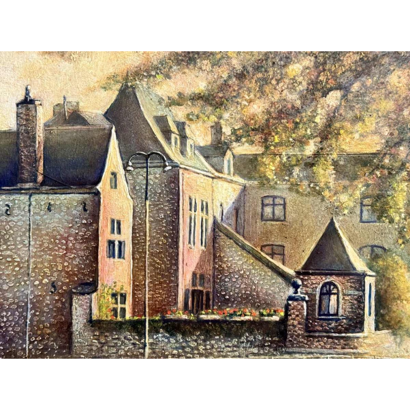Olivier Henri BOSERET (1924-2005): "Namur - La maison rose" (Namen - Het roze huis)