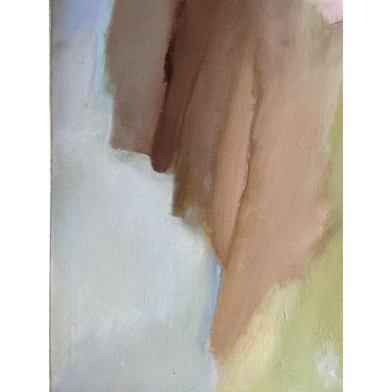 Ninette FERARD (1933-) « Jeune femme » 1982 huile sur toile 85x80 cm