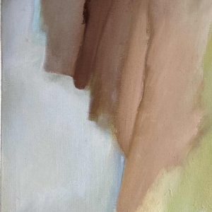 Ninette FERARD (1933-) « Jeune femme » 1982 huile sur toile 85x80 cm