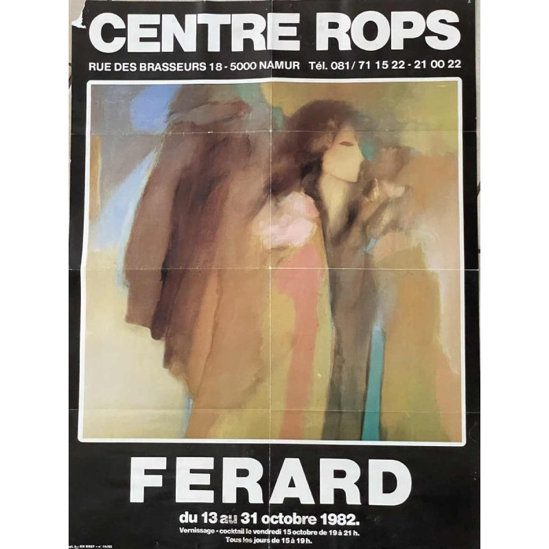 Ninette FERARD (1933-) « Jeune femme » 1982 huile sur toile 85x80 cm