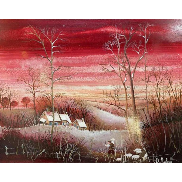 Danielle MOLINA "The Return of the Shepherd" 1981 hsp 24x30 cm