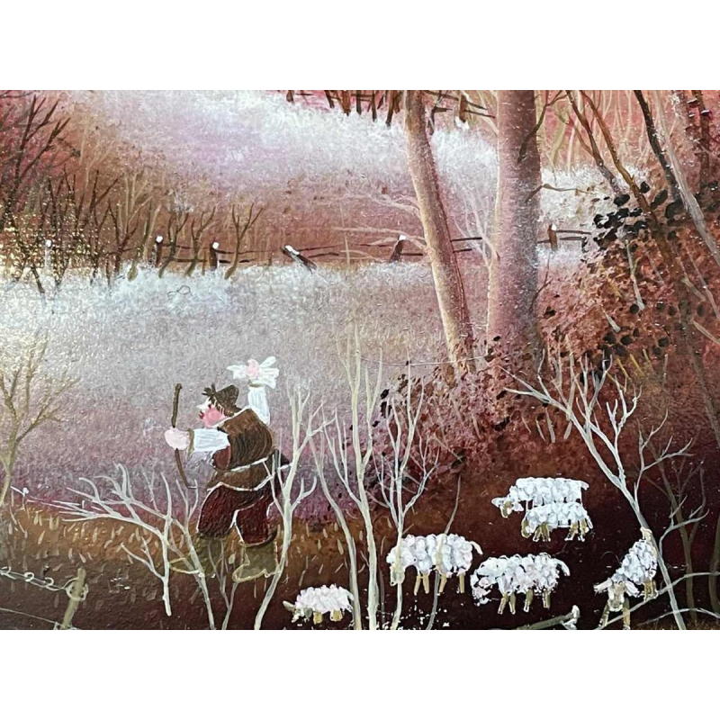 Danielle MOLINA "The Return of the Shepherd" 1981 hsp 24x30 cm