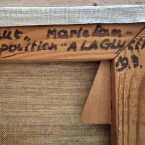 Marie LAMBREXHE "Vresse, vue d'en haut" oil on canvas