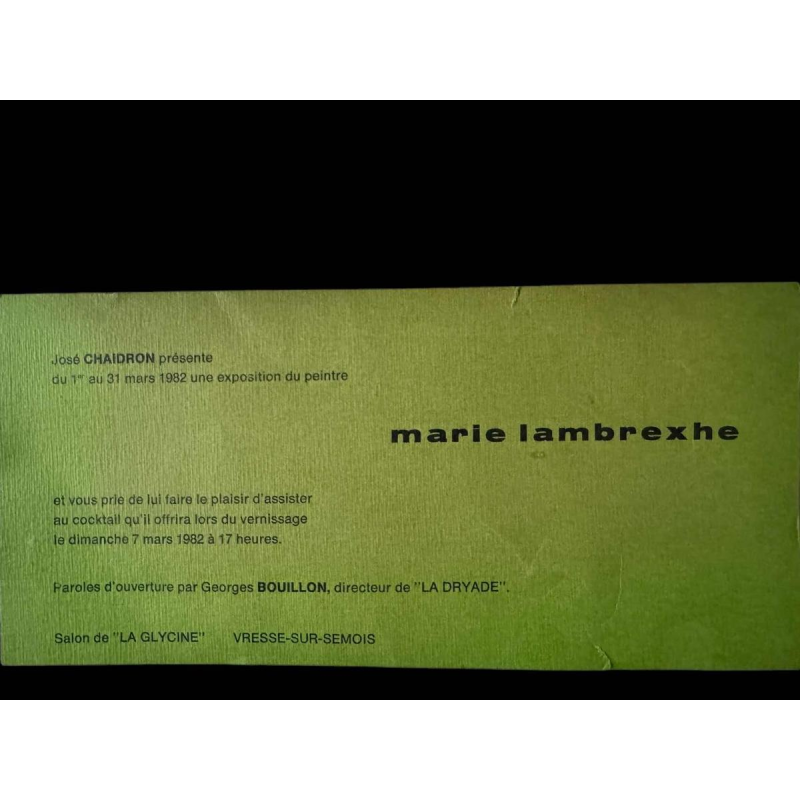 Marie LAMBREXHE "Vresse, vue d'en haut" oil on canvas