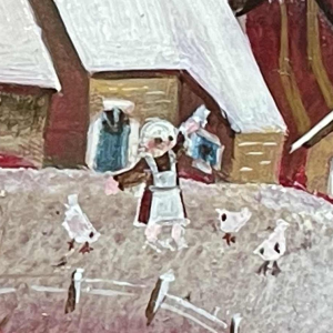 Danielle MOLINA "The Return of the Shepherd" 1981 hsp 24x30 cm