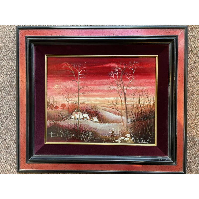 Danielle MOLINA "The Return of the Shepherd" 1981 hsp 24x30 cm