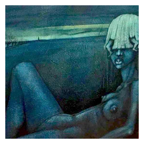 Johan Nyssen, Femme nue, Huile sur toile, Peinture, 1980