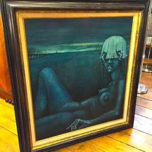 Johan Nyssen, Naked Woman, Oil on canvas, Painting, 1980