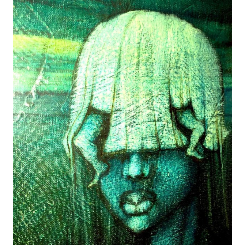 Johan Nyssen, Naakte vrouw, Olie op canvas, Schilderij 1980