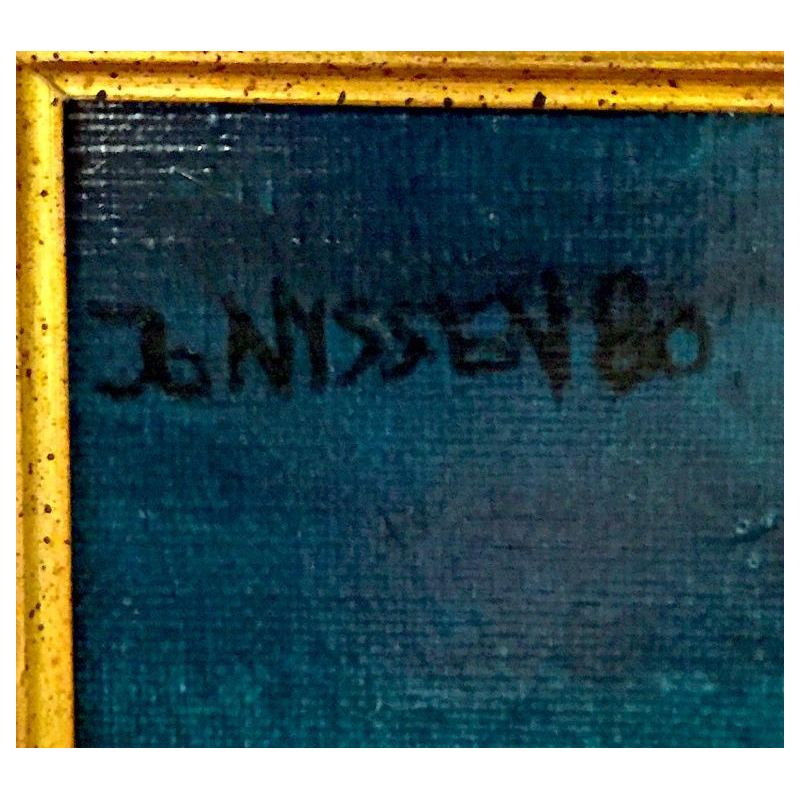 Johan Nyssen, Naked Woman, Oil on canvas, Painting, 1980