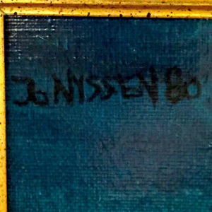 Johan Nyssen, Naked Woman, Oil on canvas, Painting, 1980