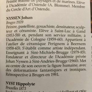 Johan Nyssen, Naked Woman, Oil on canvas, Painting, 1980