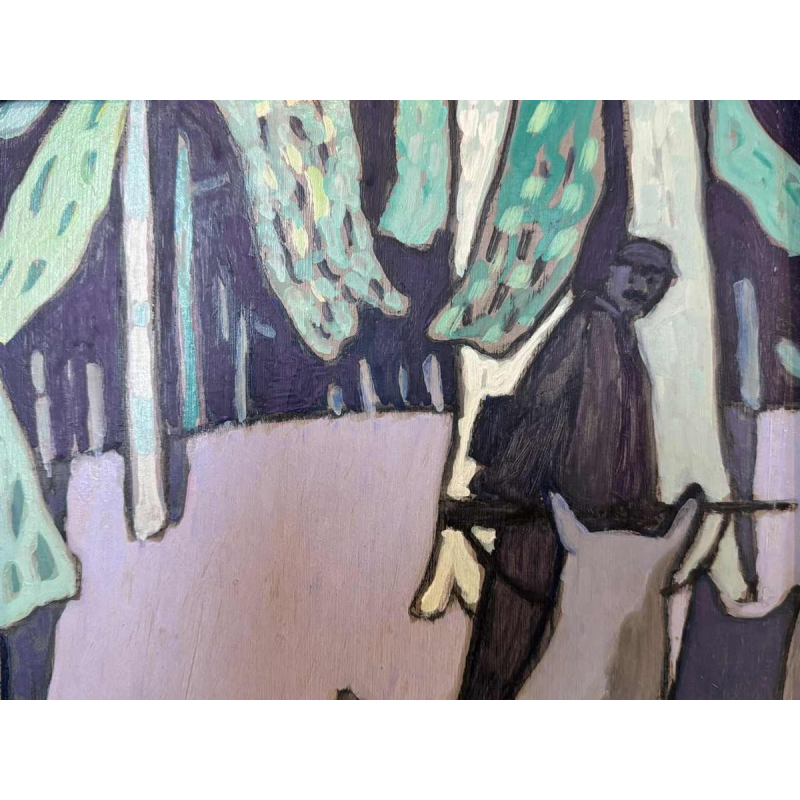 Lode MATTHIJS (1915-1995): « Le chasseur et les loups »