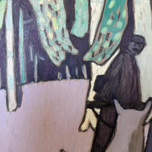 Lode MATTHIJS (1915-1995): « Le chasseur et les loups »