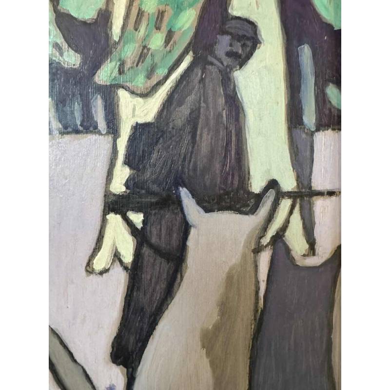 Lode MATTHIJS (1915-1995): « Le chasseur et les loups »