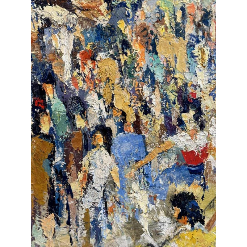 Georges COSSE : « Montserrat 1976 - Espagne » peinture - huile sur toile