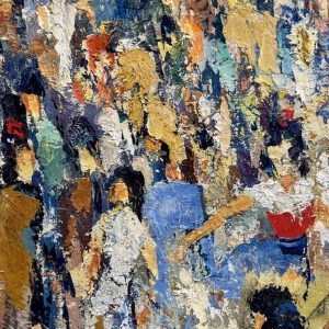 Georges COSSE: " Montserrat 1976 - Spain » painting oil on canvas