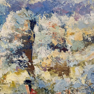 Georges COSSE: " Montserrat 1976 - Spain » painting oil on canvas