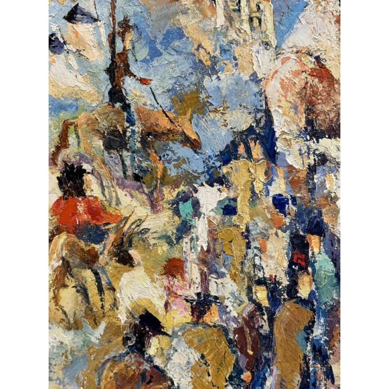 Georges COSSE: " Montserrat 1976 - Spain » painting oil on canvas