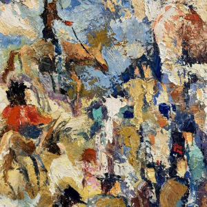 Georges COSSE: " Montserrat 1976 - Spain » painting oil on canvas