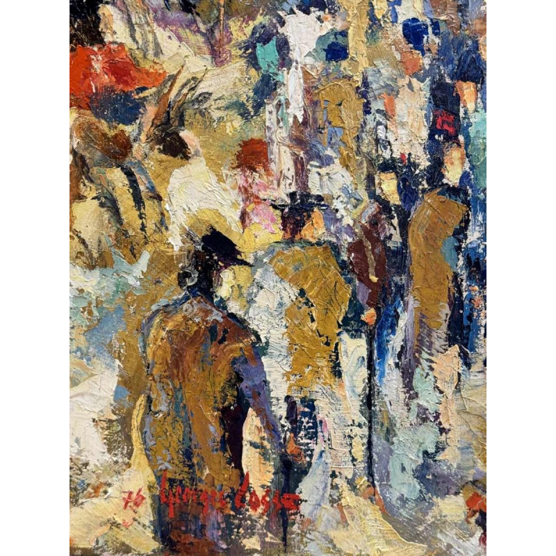 Georges COSSE: " Montserrat 1976 - Spain » painting oil on canvas