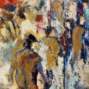 Georges COSSE: " Montserrat 1976 - Spain » painting oil on canvas