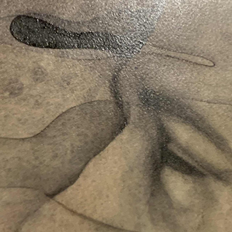 GERARD DARAN, Visages masculins, peintre français, tableau expressionniste, 1976