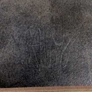 GERARD DARAN, Visages masculins, peintre français, tableau expressionniste, 1976