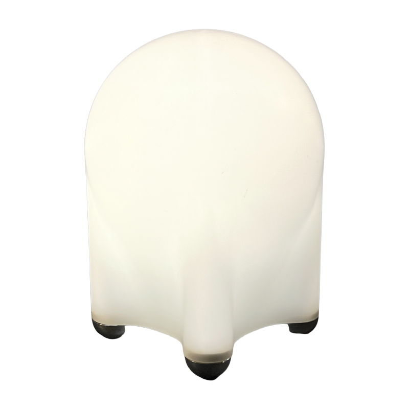 Giotto Stoppino "Drop" voor Enrico Tronconi 1976, Tafellamp Opaline Bekleed Glas