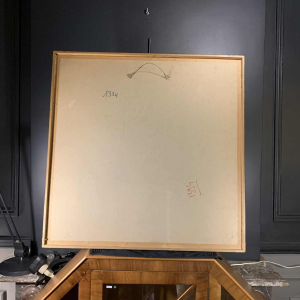 GERARD DARAN, Visages masculins, peintre français, tableau expressionniste, 1976