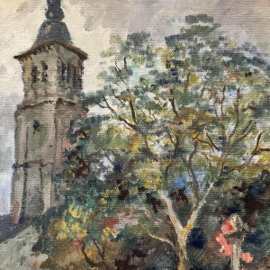 Albert DANDOY (1885-1977): « Namur - Marché aux légumes »