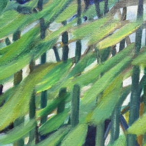 Lucien MARINGER (1903-1981) Uitzicht vanuit mijn slaapkamer 1975 hst 47x38 cm