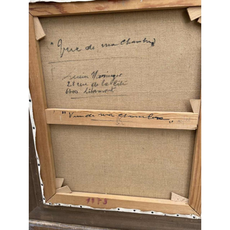 Lucien MARINGER (1903-1981) « Vue de ma chambre » 1975 hst 47x38 cm